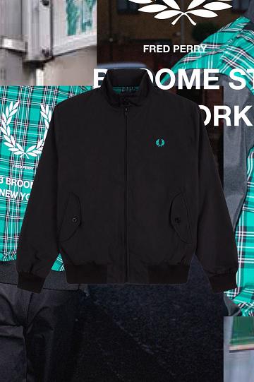 Black Fred Perry J2837 Men's Jackets | PH 1198FDNM